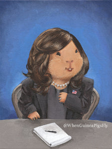A NEW guinea pig painting at long last! "Mr. Vice President, I'm Squeaking..."